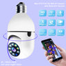 ZELIX PROJECTOR - WiFi CAMERA 1080P Bulb 4X Zoom Camera E27 Home 5GWiFi Alarm Monitor